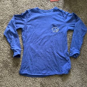 ivory ella teen/womens blue long sleeve in size S